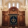 Magnificent Hand-Carved Mahogany Wood Aron Kodesh Torah Ark by Mulyoharjo Furniture Indonesia