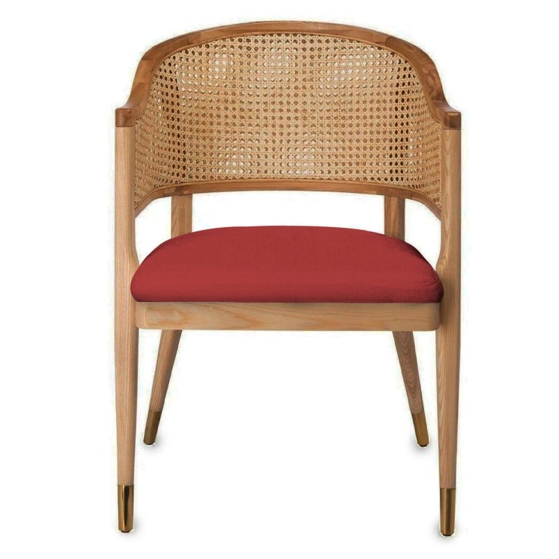 Solid Wood Teak Dining Chair Red Furniture Supplier