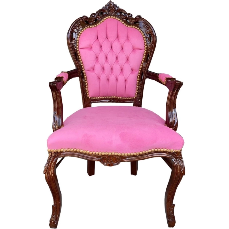 French Dining Chair Mahogany Wood Carved 209 for Kitchen and Dining Room - Mulyoharjo Furniture Supplier