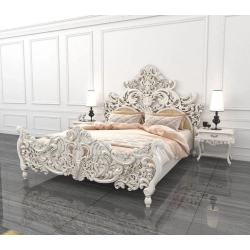 French Painted Bed Furniture Supplier Mulyoharjo