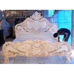 French Painted Bed Furniture Supplier Mulyoharjo