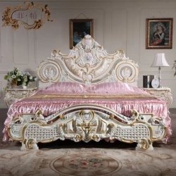 French Painted Bed Furniture Supplier Mulyoharjo