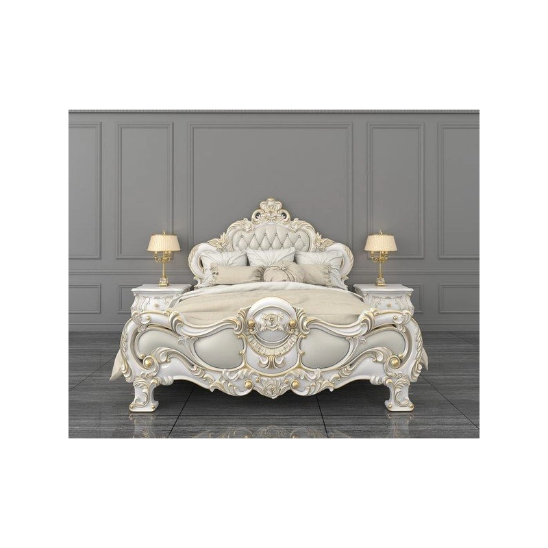 French Painted Bed Furniture Supplier Mulyoharjo