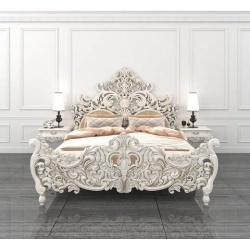 French Painted Bed Furniture Supplier Mulyoharjo