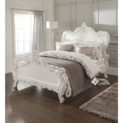 Wooden Painted Bed Furniture Supplier Mulyoharjo