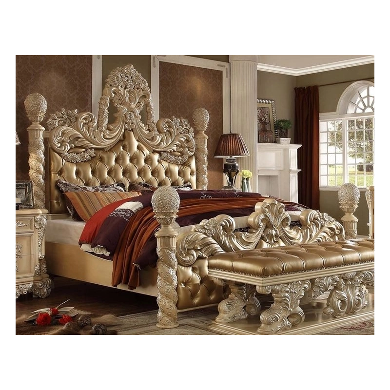 Classic hand-carved royal bed Mulyoharjo Furniture White-Label