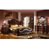 Classic royal carved wooden bed with painted finish Mulyoharjo Furniture Hotel