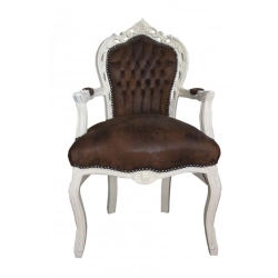 French Dining Chair Mahogany Wood Carved 226 for Kitchen and Dining Room - Mulyoharjo Furniture Supplier