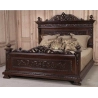 Intricate painted bed Mulyoharjo Furniture Export