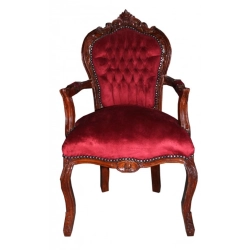 French Dining Chair Mahogany Wood Carved 227 for Kitchen and Dining Room - Mulyoharjo Furniture Supplier