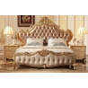 Opulent carved wooden bed with luxury painted finish Mulyoharjo Furniture Wholesale