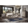 Luxury hand-carved bed with painted finish Mulyoharjo Furniture Wholesaler