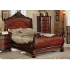 Painted carved bed classic style Mulyoharjo Furniture Villa