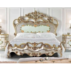 Timeless luxury carved and painted bed designs Mulyoharjo Furniture Vila