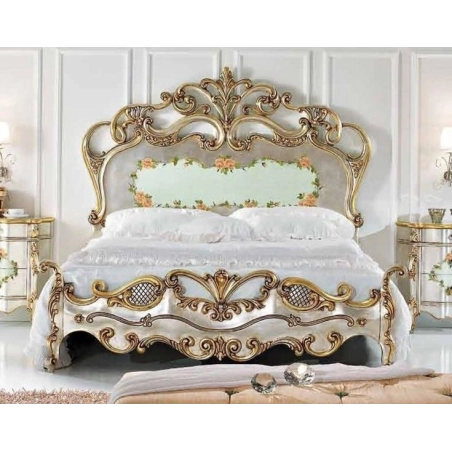 Timeless luxury carved and painted bed designs Mulyoharjo Furniture Vila
