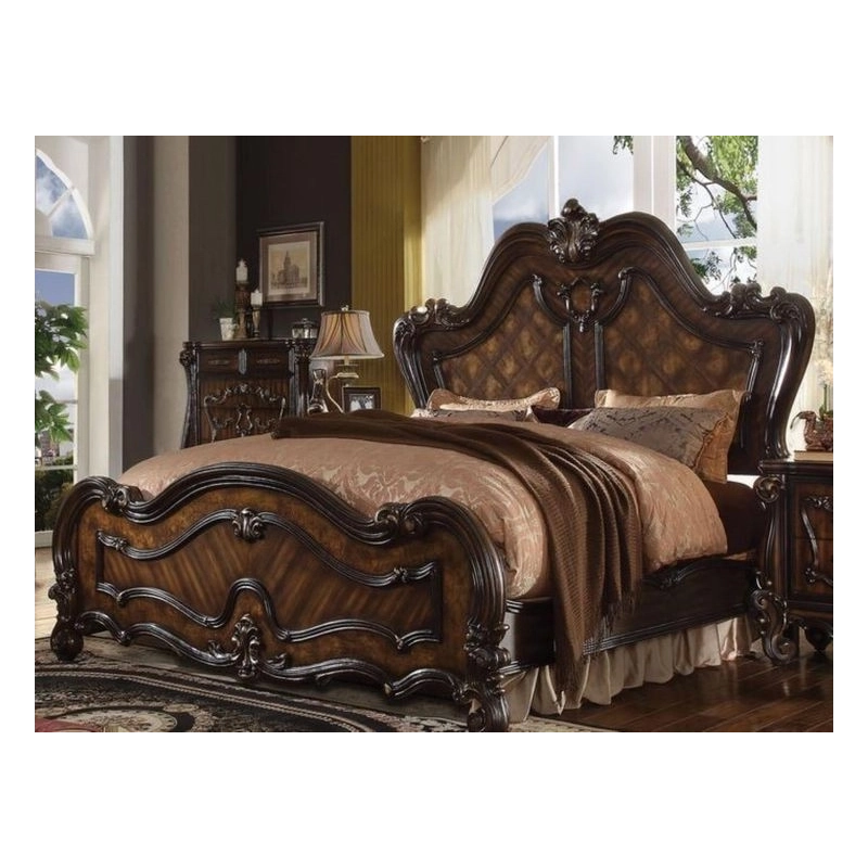 Luxury royal carved wooden bed Mulyoharjo Furniture Supplier