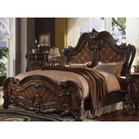 Luxury royal carved wooden bed Mulyoharjo Furniture Supplier