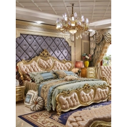 Handcrafted luxury carved bed Mulyoharjo Furniture Hotel