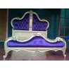 Antique painted carved bed Mulyoharjo Furniture Hotel