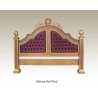 Classic painted bed with intricate carved patterns Mulyoharjo Furniture Wholesaler