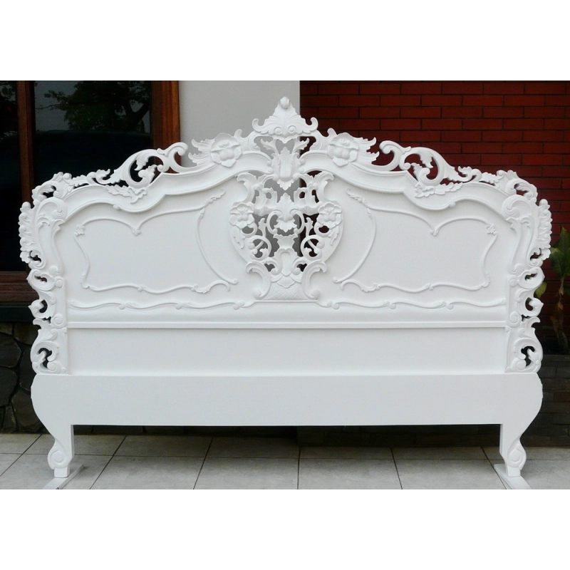 Hand-carved painted bed Mulyoharjo Furniture Villa Hand-carved painted bed Mulyoharjo Furniture Villa