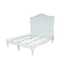 Luxury hand-carved bed with painted finish Mulyoharjo Furniture Export