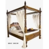 Painted bed carved designs Mulyoharjo Furniture Exporter