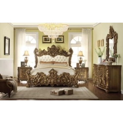 Intricate painted bed Mulyoharjo Furniture Project Supplier