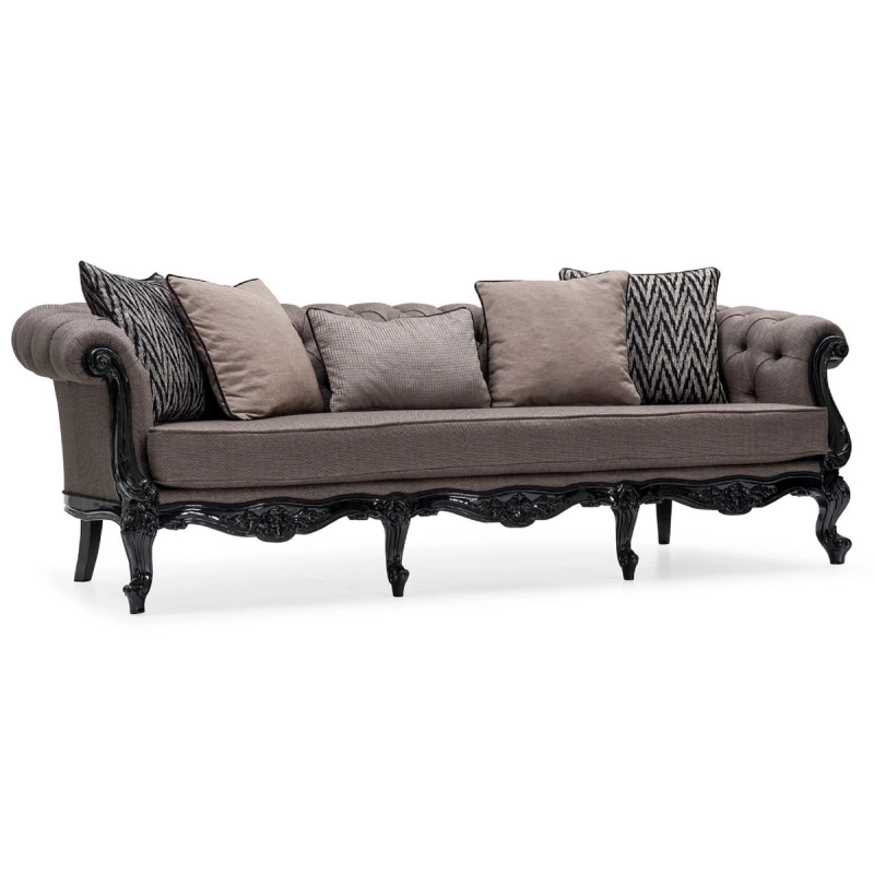 Painted classic carved wooden Sofa Mulyoharjo Furniture Wholesale Painted classic carved wooden Sofa Mulyoharjo Furniture Wholesale