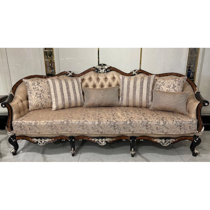 Opulent carved wooden Sofa with luxury painted finish Mulyoharjo Furniture Manufacturer Opulent carved wooden Sofa with luxury painted finish Mulyoharjo Furniture Manufacturer