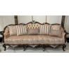 Opulent carved wooden Sofa with luxury painted finish Mulyoharjo Furniture Manufacturer