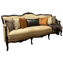 High-end classic painted Sofa with carved details Mulyoharjo Furniture Hospitality Supplier