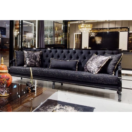 High-end classic painted Sofa with carved details Mulyoharjo Furniture Supplier