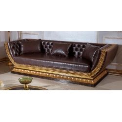 Royal classic Sofa with intricate carvings Mulyoharjo Furniture White-Labeled