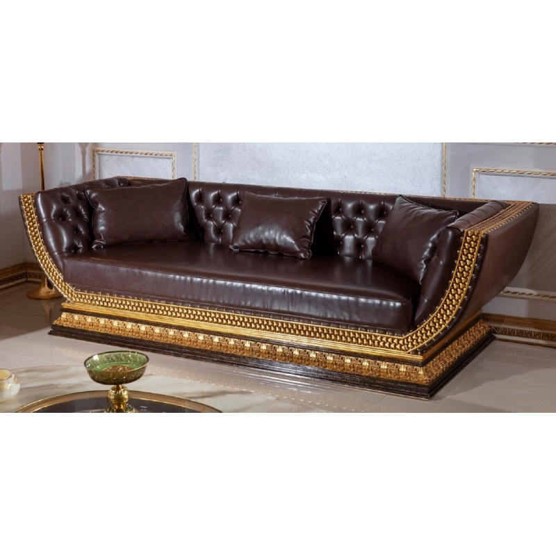 Royal classic Sofa with intricate carvings Mulyoharjo Furniture White-Labeled