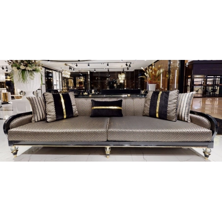 Intricately carved royal wooden Sofa in classic style Mulyoharjo Furniture Wholesaler