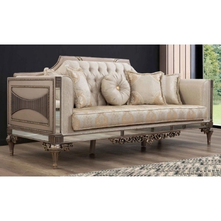 Royal classic Sofa with intricate carvings Mulyoharjo Furniture Supplier