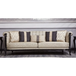 Classic carved Sofa with hand-painted accents Mulyoharjo Furniture Project Supplier