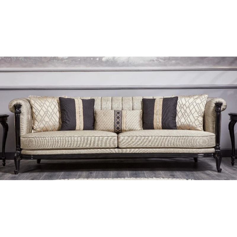 Classic carved Sofa with hand-painted accents Mulyoharjo Furniture Project Supplier