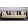 Elegant painted Sofa in carved furniture style Mulyoharjo Furniture White-Labeled