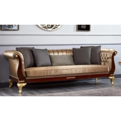 Luxury painted Sofa with intricate carvings Mulyoharjo Furniture Project Supplier