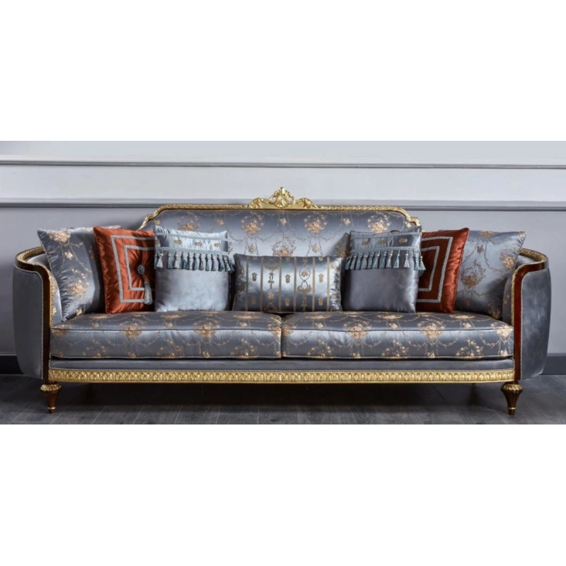 Handcrafted royal classic Sofa with ornate carvings Mulyoharjo Furniture White-Labeled