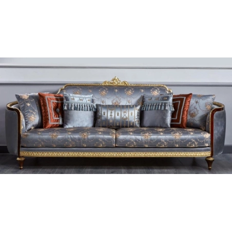 Handcrafted royal classic Sofa with ornate carvings Mulyoharjo Furniture White-Labeled
