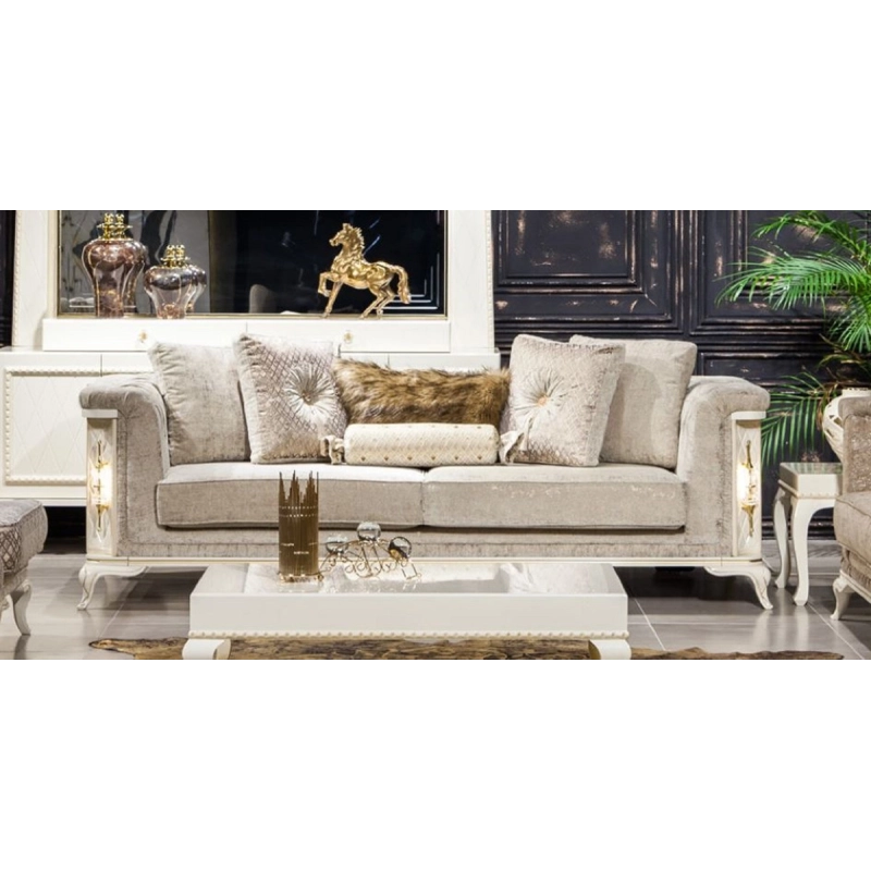 Handcrafted royal classic Sofa with ornate carvings Mulyoharjo Furniture White-Labeled Handcrafted royal classic Sofa with ornate carvings Mulyoharjo Furniture White-Labeled