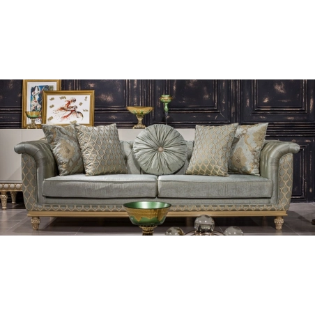 Classic royal Sofa frame with elaborate carvings Mulyoharjo Furniture White-Labeled