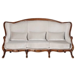 Luxury painted Sofa with intricate carvings Mulyoharjo Furniture Exporter