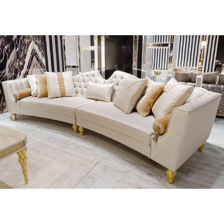 Elegant painted Sofa in carved furniture style Mulyoharjo Furniture Hotel Supply