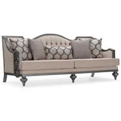 Custom luxury carved Sofa in classic painted style