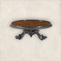 Colonial Painted Round Table 3156 Mulyoharjo Furniture Supplier