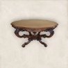 French Painted Round Dining Table 3159 Mulyoharjo Furniture Supplier